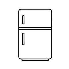 refrigerator appliance kitchen cold freezer food cooling household storage icon vector illustration symbol kitchen appliance technology cold temperature refrigerator icon isolated home deep freezer