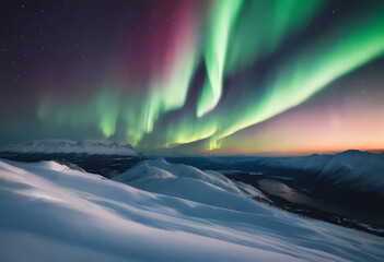 Naklejka premium Northern lights 