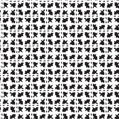 Seamless elegant vector geometric pattern for fashion design, wrapping paper. Rounds Black and white rhythmic repeat ornament. Geometric background