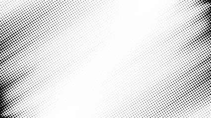 Abstract vector halftone tilted background with grainy stripes. Dotted texture and trendy halftone tonal gradation effect.