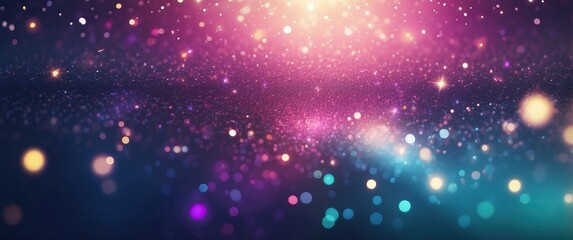 A vibrant, abstract background of colorful sparkles and bokeh lights, perfect for festive occasions, celebrations, and creating a magical atmosphere