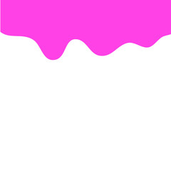 Pink separator shape for website. Curve Line, Page Top
