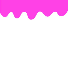 Pink separator shape for website. Curve Line, Page Top