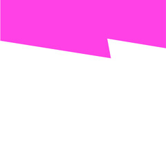 Pink separator shape for website. Curve Line, Page Top