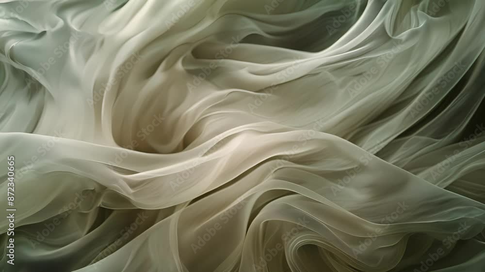 Poster as the fabric ebbs and flows it creates a mesmerizing display of movement and texture against the na