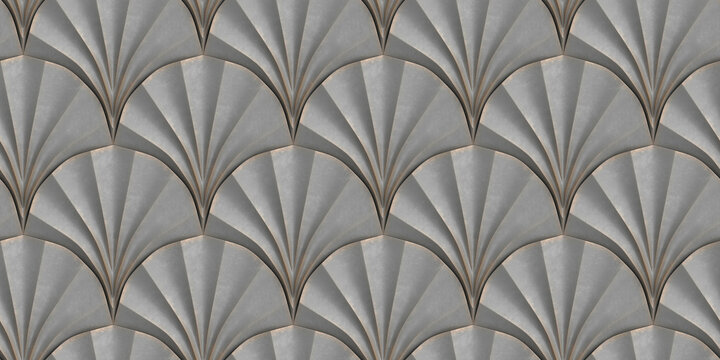 Seamless 3D geometric pattern for elegant wallpaper design