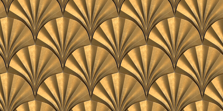 Luxurious gold 3d geometric pattern for elegant designs