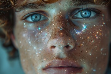 Galactic Reflections: Young Man's Portrait