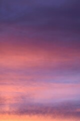 sunset in the sky