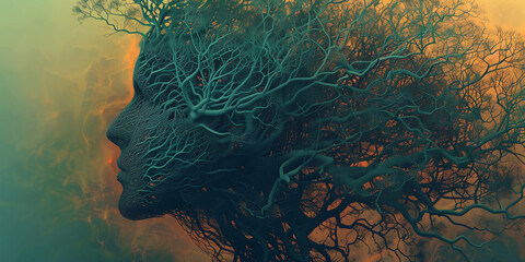 Tree of Thoughts: Human Silhouette with Branches