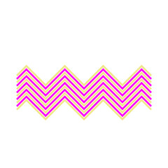 An abstract retro zig zag stripe pattern design element.