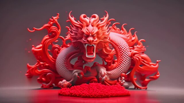 chinese dragon statue