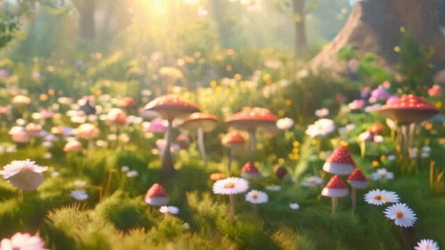 mushroom field
