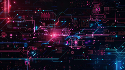 Technology evolution background. Digital technology shapes in abstract design. Vector illustration for cover, poster, banner. EPS10