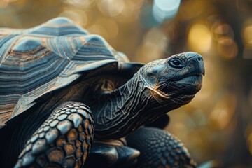 Galapagos Tortoise, Macro,Left side view