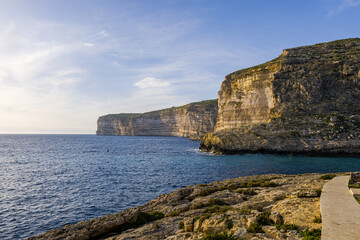 Cliffs in Malta