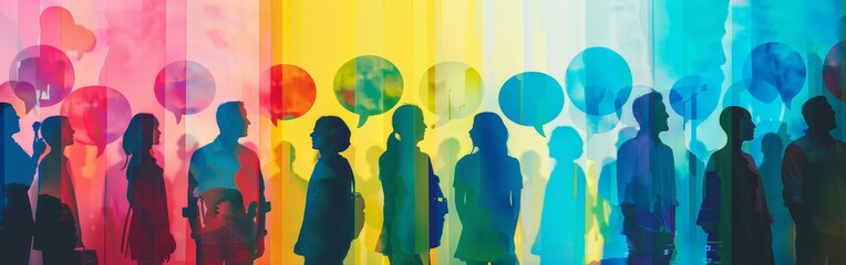 Colorful Dialogue Among Diverse Silhouettes
