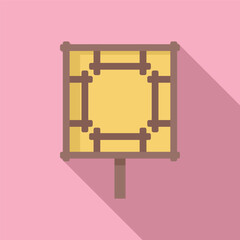 Traditional japanese lantern hanging, celebrating asian culture with its warm light