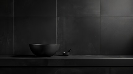 Abstract Minimalist Black Gradient Background for Modern Design Concepts