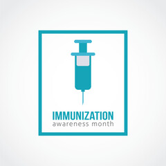 immunization awareness month vector illustration. immunization awareness month themes design concept with flat style vector illustration. Suitable for greeting card, poster and banner.