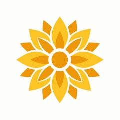 A sun flower icon vector illustration