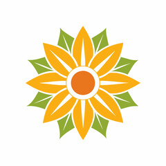 abstract flower illustration vector logo icons.