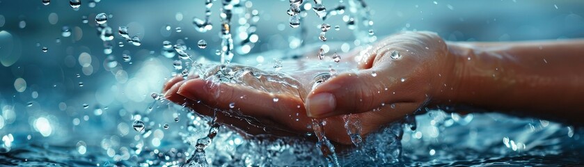 Fototapeta premium Hydrologist predicting water connectivity from sequence data, Hydrology, Water Analysis