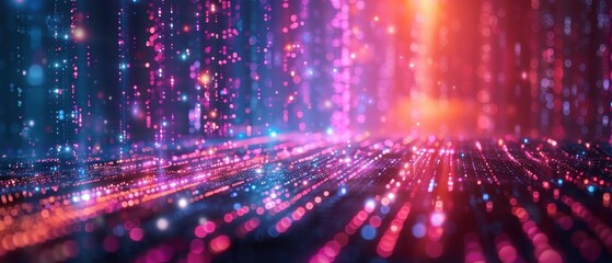 Fototapeta premium Simulation of sequence implementation in network traffic management, Network Engineering, Traffic Simulation