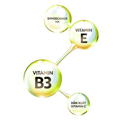 Amino acid compounds on a white background