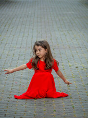 red dress  child