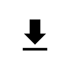 Fototapeta premium Download icon with simple and modern design
