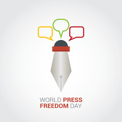 world press freedom day vector illustration. world press freedom day themes design concept with flat style vector illustration. Suitable for greeting card, poster and banner.