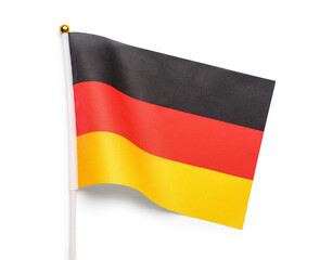 Naklejka premium Flag of Germany on white background