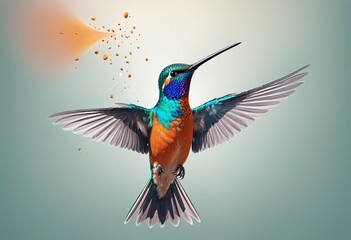 Obraz premium humming bird illustration