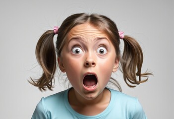 shocked girl portrait