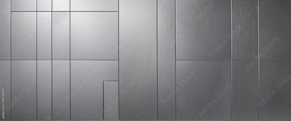 Poster rustic tile pattern background template with scratched metallic texture and gradient line shapes