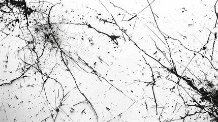 Obraz premium Abstract White Background with Subtle Black Scratches for Texture, Grunge, and Creative Designs