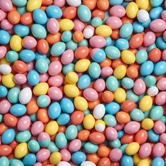 Obraz premium Joyful Candy Easter Egg Pattern