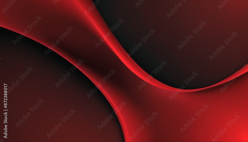Poster dynamic red wave graphic design background