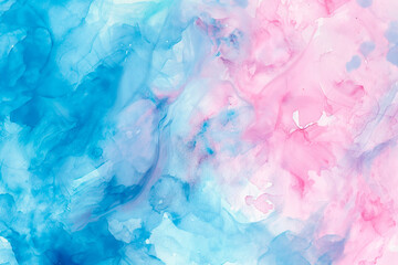 Blue and pink watercolor background Soft abstract texture