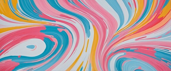 Sweeping brush strokes and vibrant colors create a modern abstract paint design with a textured gradient overlay and vignette effect