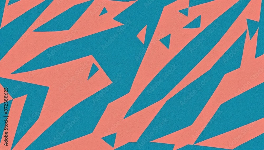 Aufkleber abstract geometric patterns with a vibrant riso print effect