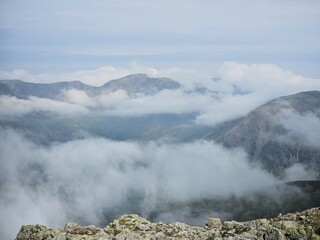 hiking and wild camping in the Lake District Blencathra and Eskdale