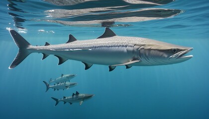 Naklejka premium abstract underwater fishes