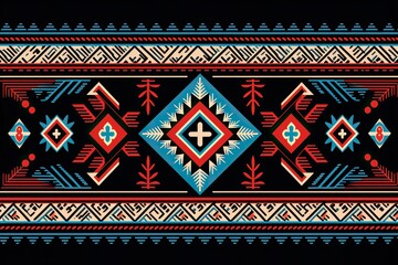 Aztec Vintage Embroidery artistry, vintage, embroidery, pattern, vector, seamless, design, ornament
