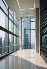 Obraz premium futuristic building interior design