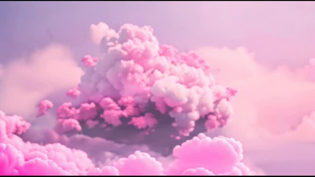 pink clouds in the sky