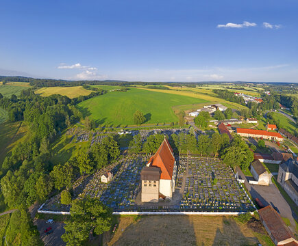 Historic Romanesque Church of St. Giles (Sv. Jilji) in Milevsko, Czech republic