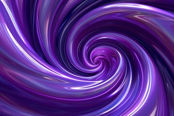 A mesmerizing purple spiral vortex with swirling light trails, creating a hypnotic and ethereal abstract design.