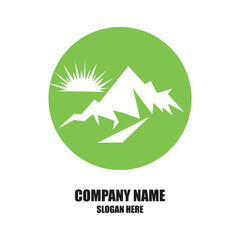 Company name logo design simple concept Premium Vector